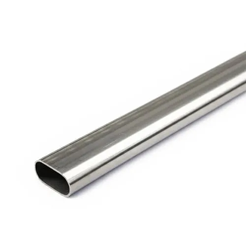 Труба нержавеющая профильная овальная 50х20х1 мм 17Х18Н9 ГОСТ 8644-68