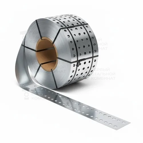 Лента стальная монтажная перфорированная 5х40 мм 08КП ГОСТ 14918-80